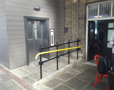Ramp to station cafe fixed